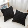 Мягкие Наволочки для Декоративных Подушек Вязание Мех Однотонный Чехол для Подушки Дивана Подушка для Талии Наволочка Защитный Чехол для Подушки Офисный Диван