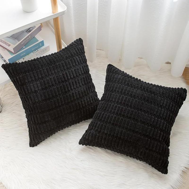 Мягкие Наволочки для Декоративных Подушек Вязание Мех Однотонный Чехол для Подушки Дивана Подушка для Талии Наволочка Защитный Чехол для Подушки Офисный Диван