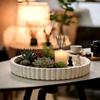 Wavy Edge Modern Decorative Tray Round Shape Multifunctional Tray New Storage Tray  Coffee Table