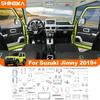 SHINEKA Car Silver Chrome Interior Decoration Cover Trim Stickers Accessories For Suzuki Jimny    2022 2023