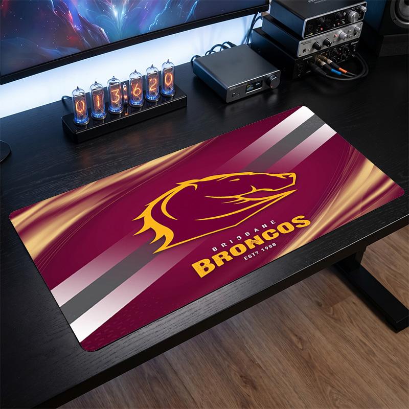 Коврик для мыши с узором Brisbane Broncos Анти?Нескользящий резиновый коврик для стола для игр, работы, украшение рабочего стола