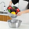 2pcs Stainless Steel Colander Set - Vegetable Fruit Pasta Strainer, Large Heavy Duty Filter Bowl