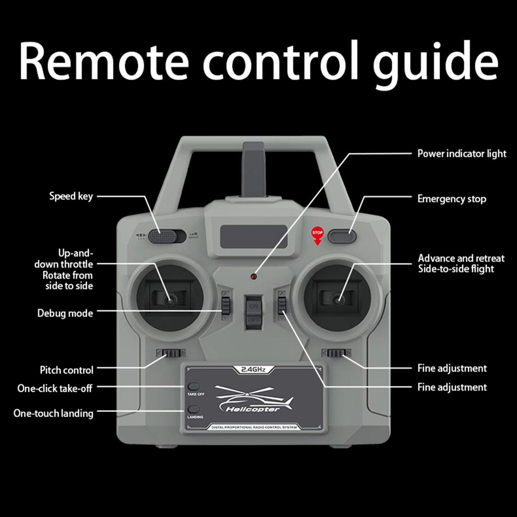 Вертолет с дистанционным управлением, двумя бесколлекторными двигателями 2,4 ГГц, 4 канала, один пропеллер, свободные элероны