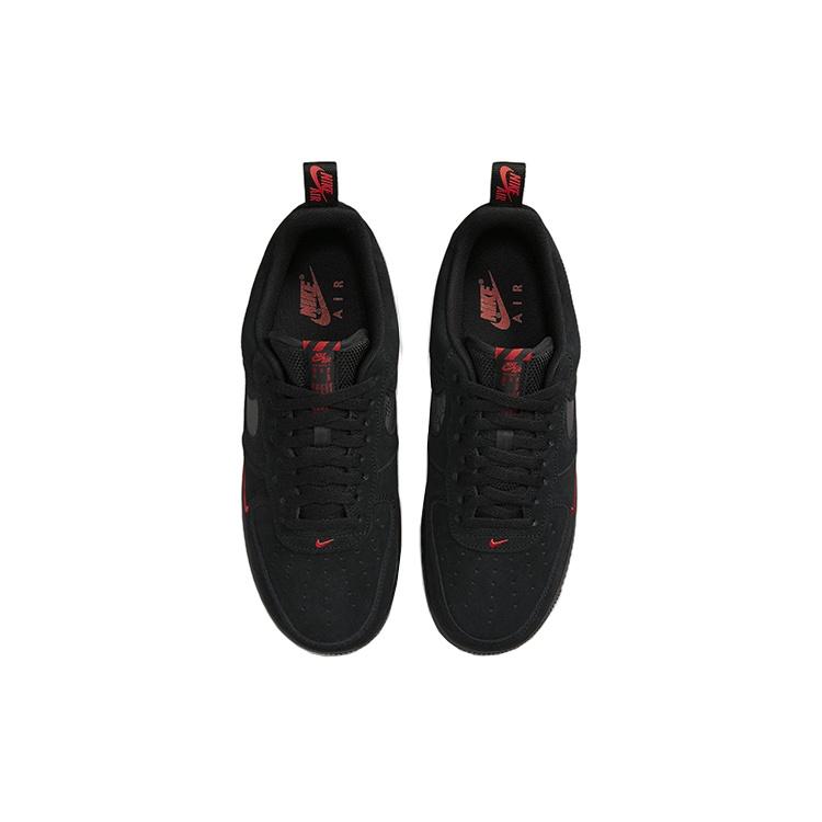 Nike Air Force 1 Low '07 LV8 'Multi-Swoosh Black Crimson' Men's DZ4514-001