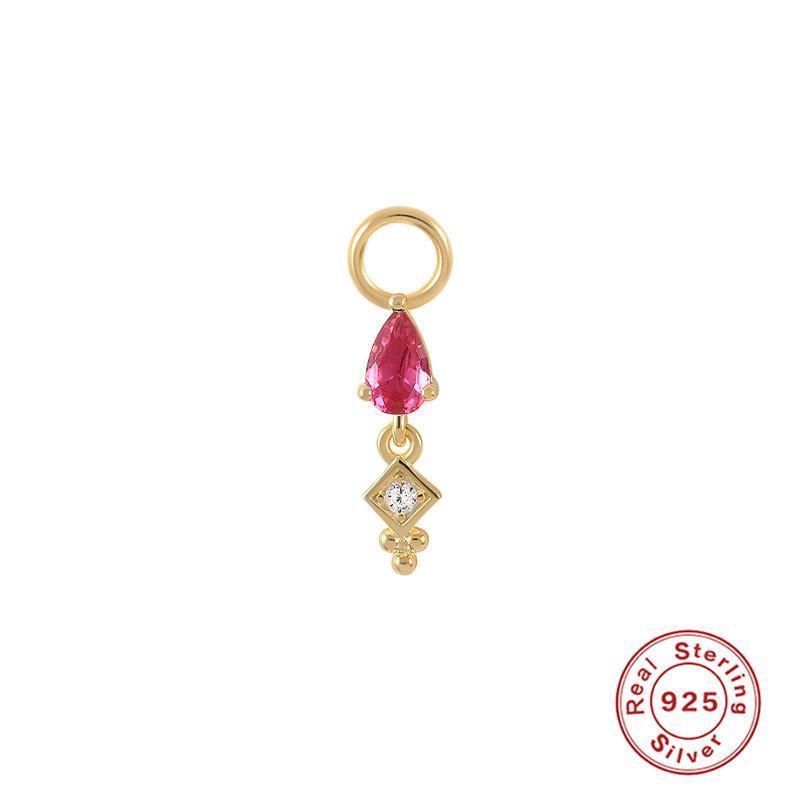 Серьги-шармы из стерлингового серебра S925, подвеска-шарм, серьги-подвески, аксессуары для серег, серьги для работы, подвеска-серьга, женские