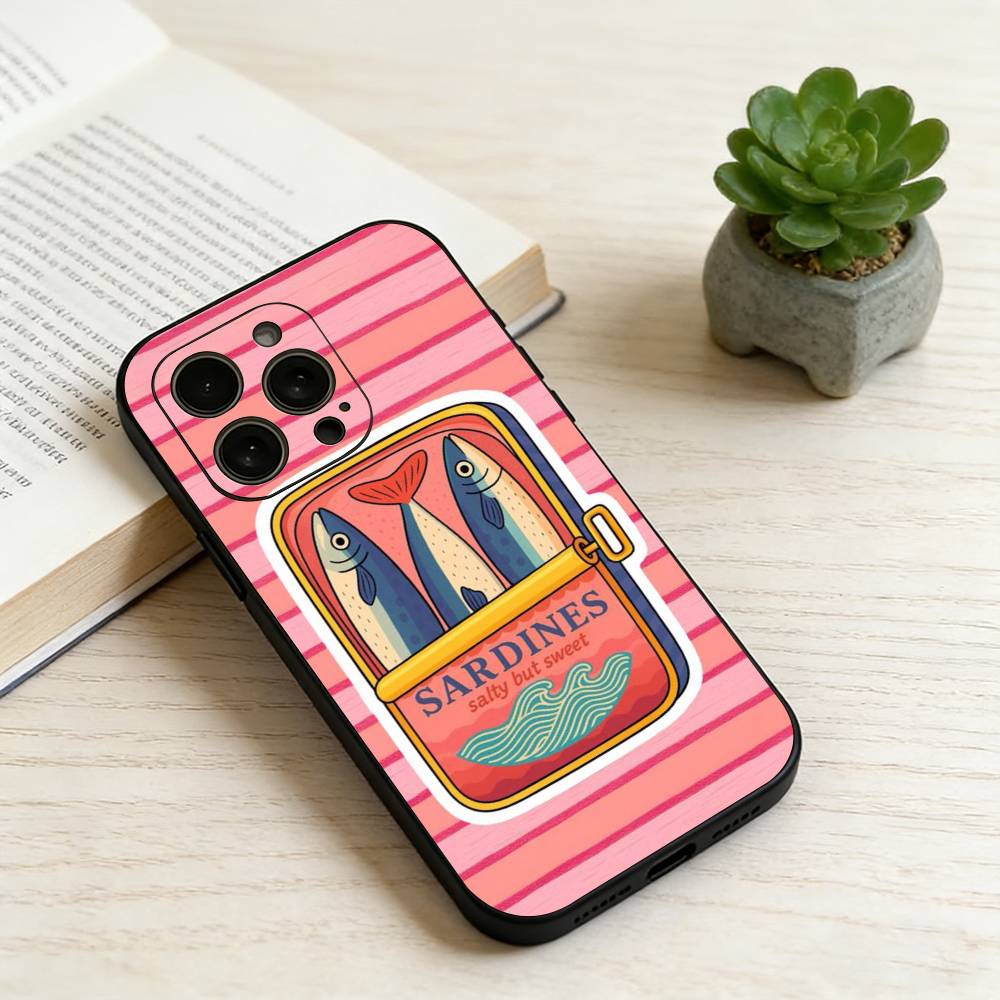 S-Sardine Чехол для телефона Силиконовый Мягкий Для IPhone 17 16 15 14 13 12 11 X XR Plus Pro Max Plus
