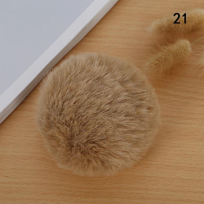 1 шт., пушистый 8 см, шарик из кроличьего меха, брелок для ключей, аксессуары, шляпа с помпоном «сделай сам», одежда, украшение для обуви
