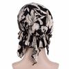 Casual Beanies Headwrap Floral Print Turban Women National Wind Chemotherapy Hat Cotton Hat Bandana