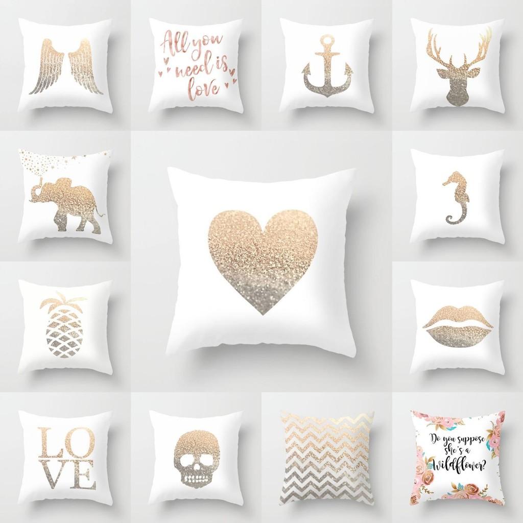 Современная минималистичная хлопковая мультяшная наволочка с буквенным принтом, мягкая плюшевая наволочка из ткани «персиковая кожа»