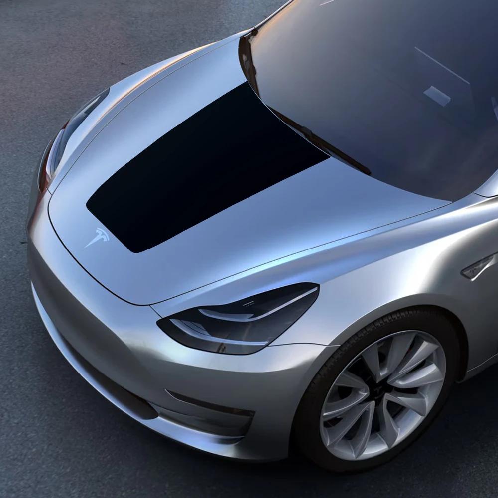 Наклейки на капот автомобиля для Tesla Model 3 Y Водонепроницаемая виниловая декаль Наклейка Индивидуальная наклейка на автомобиль Автомобильный экстерьер Автоаксессуары