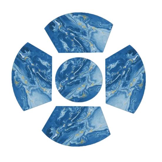 Впитывающие подставки под тарелки Диатомовые подставки под тарелки Маслостойкие Термостойкие Современные коврики для стола для обеденного стола, пикника, вечеринки