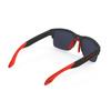 RUDY PROJECT Fashion Sunglasses with UV Unisex Sporty Casual Style for and Road Half Rim SPINAIR 58 Carbon Frame with Polar 3FX HDR Multi Laser Red