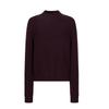 JUZI ANNACO Women's Elegant Vintage Cable Knit Half-High Collar Wool Pullover Sweater