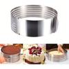 Adjustable Layered Stainless Steel Telescopic Circular Slicing Stainless Steel Cake Slicer Baking Tool