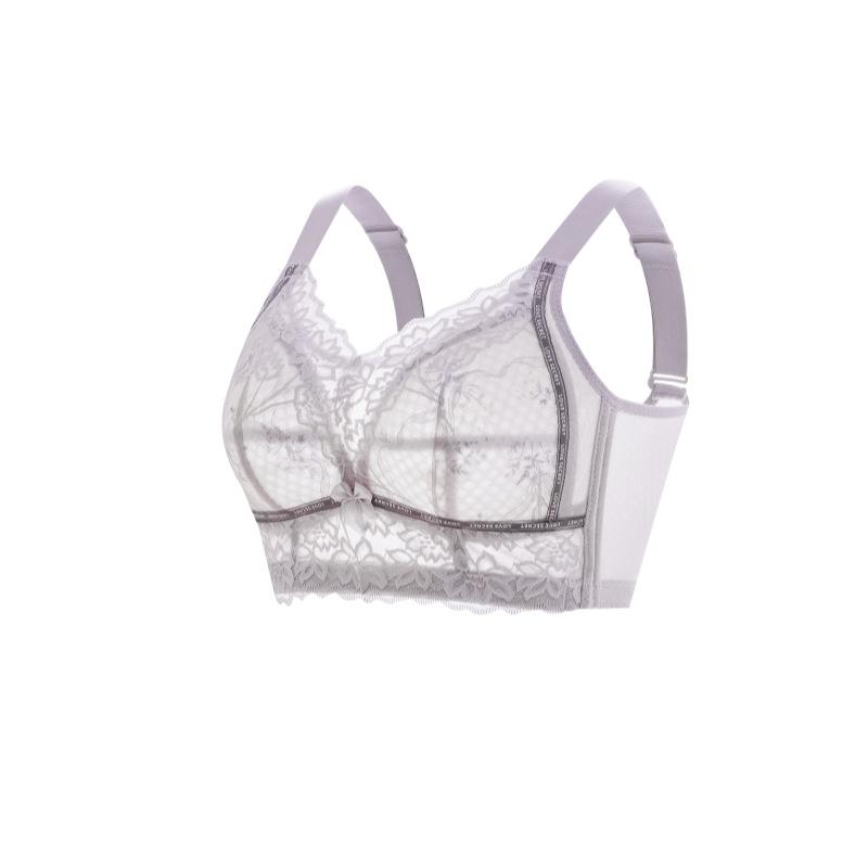 Бюстгальтер полной чашки Женская коллекция Аксессуар Бюстгальтер с эффектом пуш-ап Бюстгальтер против обвисания Кружевной бюстгальтер без бретелей Летний тонкий бюстгальтер