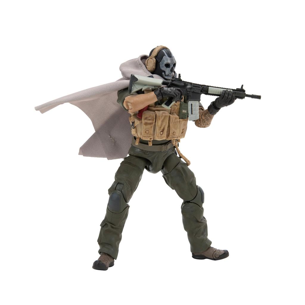 Call of Duty Ghost (Jawbone) - 6.5-inch Articulated Figure with Interchangeable Hands and Weapon Accessories