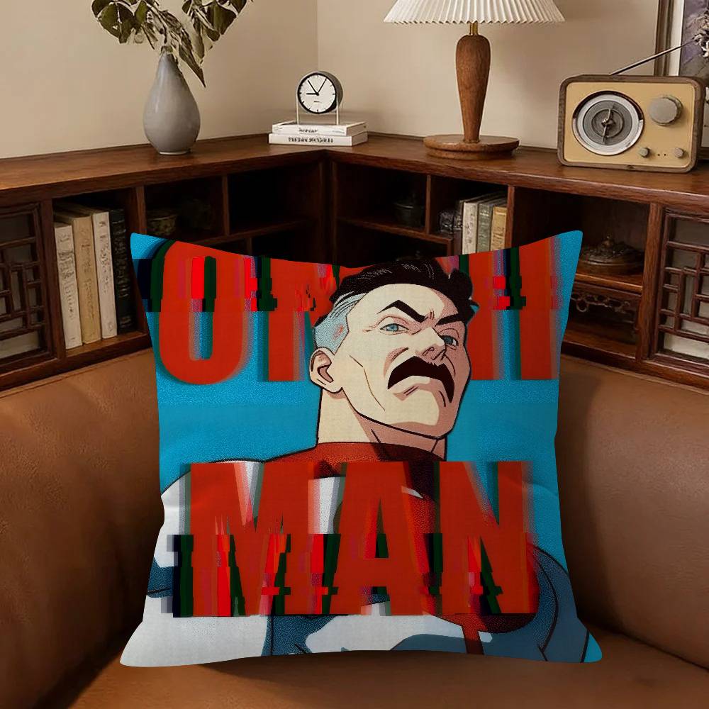 Anime IInvincible OOmni Man Cushion Pillow Cushion Cover Pillowcase Living Room Sofa Home Decor Customized