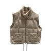 Autumn and winter new fashion casual small stand-up collar down vest short down jacket vest splicing vest jacket