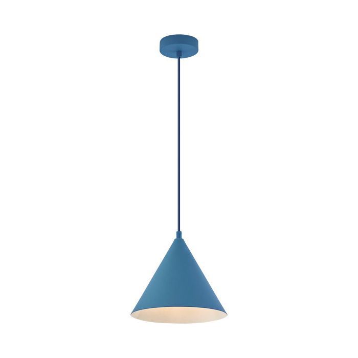 Suspension décorative 1xE27 23W IP20 – Métal bleu