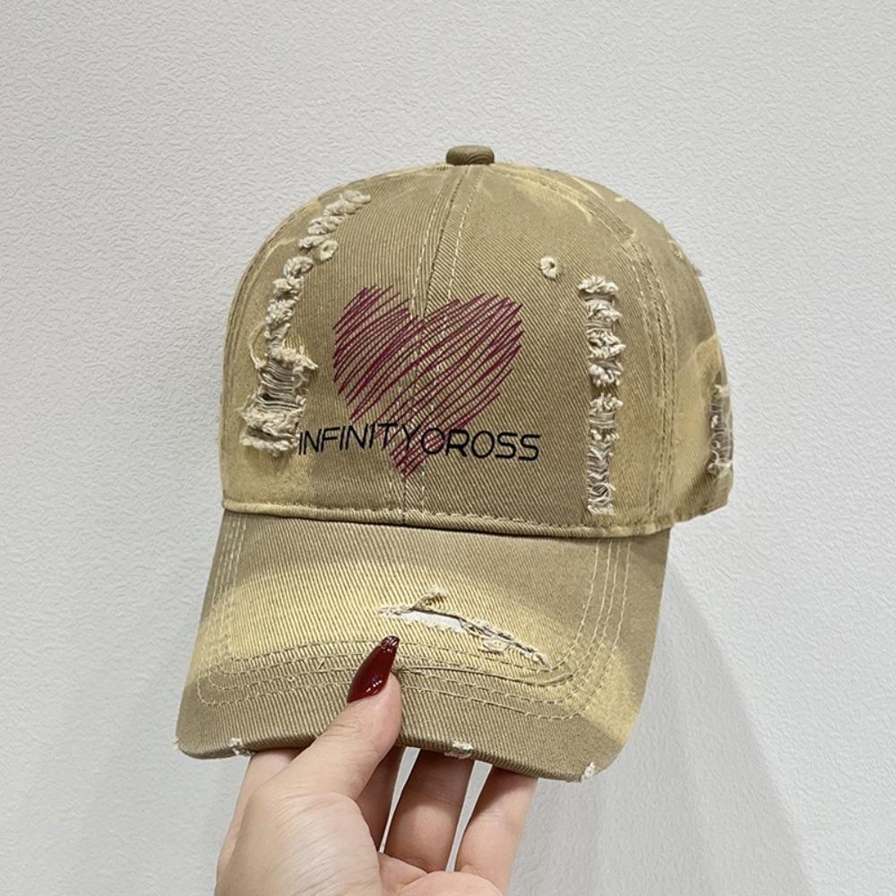 Бейсболка с регулируемой надписью Солнцезащитная кепка с дыркой Модная бейсболка Love Streetwear