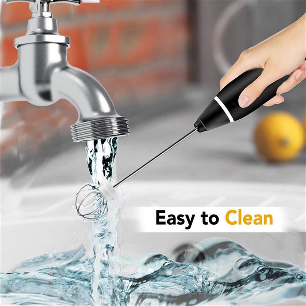 Electric Coffee Milk Frother Whisk Egg Beater USB Rechargeable Handle Mixer