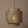 38 Cm Pendant Lights for Ceiling Lights for Hall Lamp Shades Hanging Lights for Living Room Bamboo Lamp