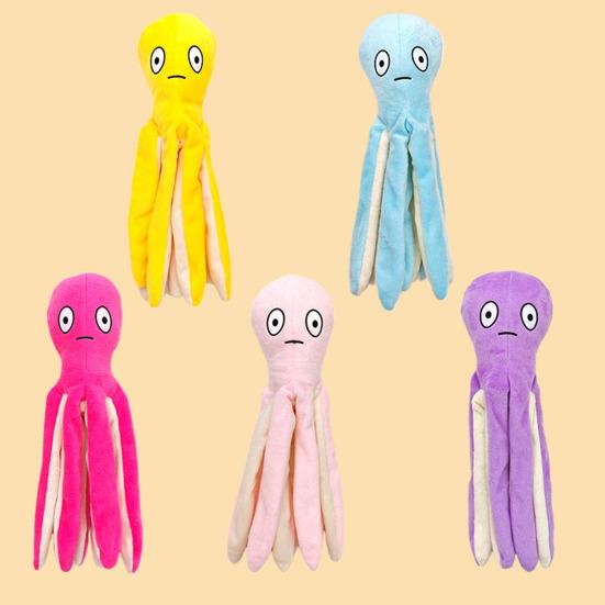 Игрушка для кошки Осьминог с пищалкой Пушистое щупальце Дразнилка Игрушка для кусания Устойчивая к жеванию игрушка Осьминог Интерактивная игрушка для питомца для кошек