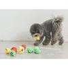Bye Me Dog Bear Candy Ball Squeak Toy 3-piece Set 5.5 X 5.5 Cm, Red, Green, Yellow, 1 Set