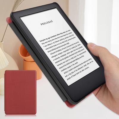 Автоматический чехол-книжка из кожи с функцией пробуждения/сна для Kindle Paperwhite 12-го поколения, выпущенного в 2025 году, и Kindle Colorsoft Signature Edition 7 дюймов