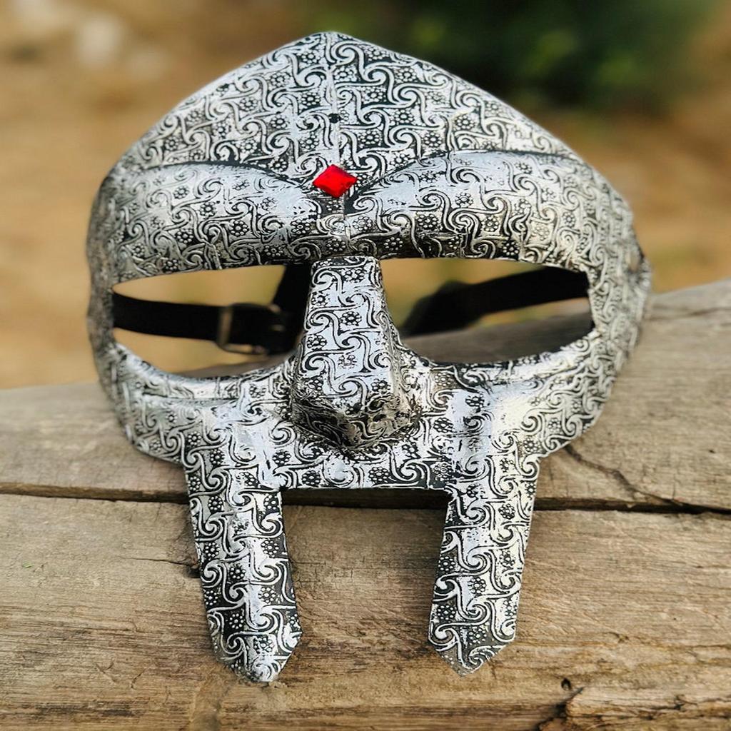 Маска Anti Rust MF Doom | Доступна индивидуальная гравировка | Маска для вечеринки в средневековом стиле