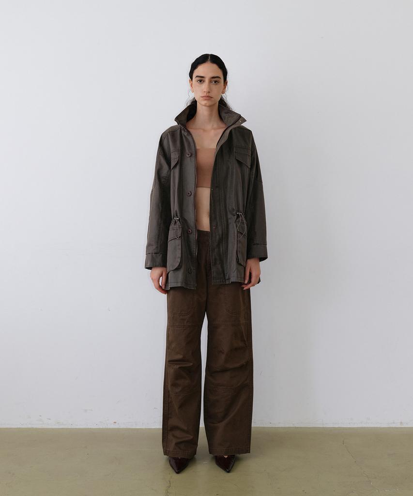 UUNE SCENE Vintage Washed Half Jacket_Cocoa