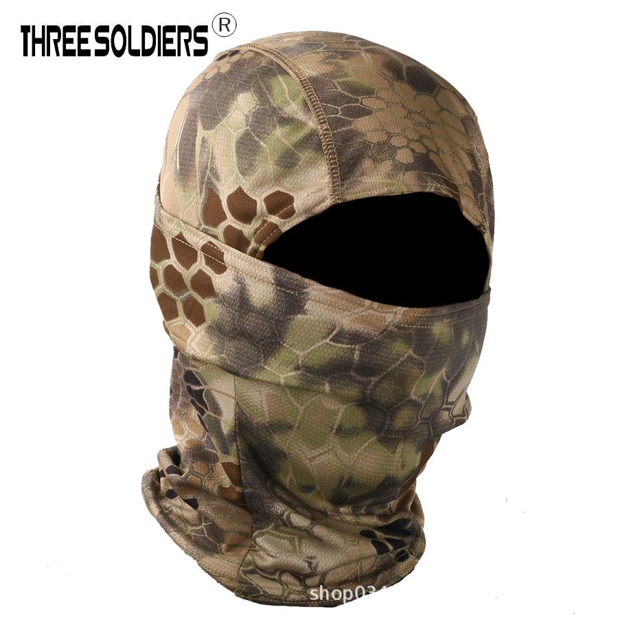 Python Camouflage Tactical Cycling Balaclava - Sandproof Single-Hole Face Mask