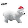 Indoor Outdoor Animal Statues Miniature Polar Bear Figurines, Durable Synthetic Resin Ornaments Ornaments, Decorative Accents for Fairy Garden