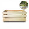 Wooden Box Cover Balcony Terrace Herb Garden Natural 40X23X15 Eco