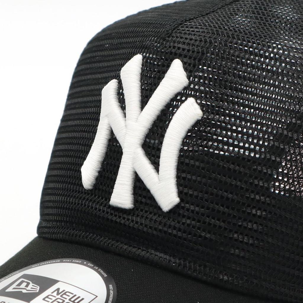 Кепка Newera Newera Mesh 9FORTY Trucker 14413233 NER35C1796 MLB New York Yankees NY Черный Черный БЕСПЛАТНАЯ НАШИВКА СБОКУ ONSPOTZ Специальный заказ Кепка Kyu Forty