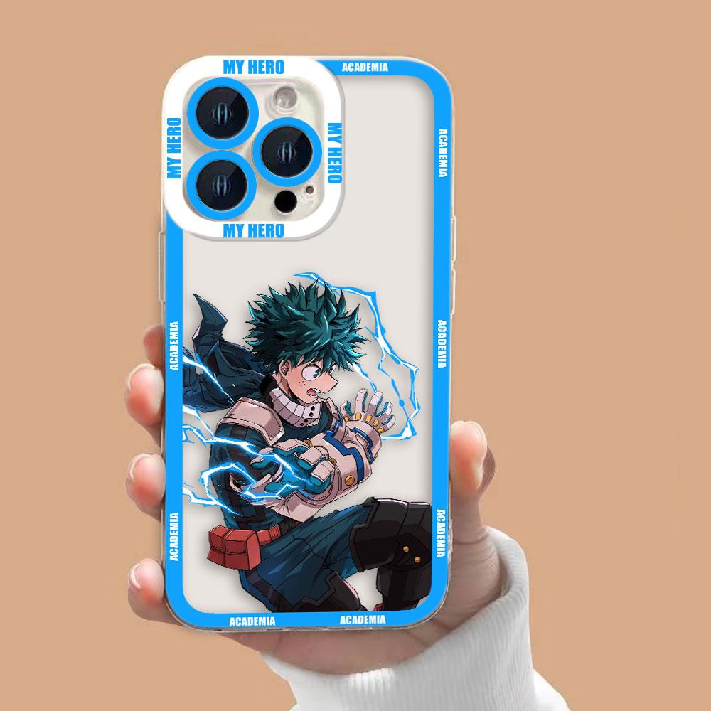 My Hero A-Academia Izuku Clear Phone Case For Samsung A73 A72 A71 A57 A56 A55 A54 A53 A52 A51 A36 A35 A33 A32 A26 A23 A22 Case