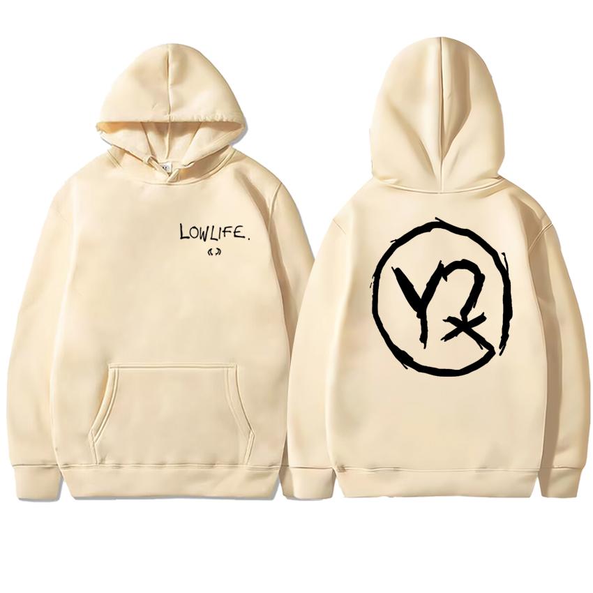 Ретро Рок Yungblud Lowlife 2025 Новый Альбом Двусторонняя печать уличная одежда Мужчины женщины Повседневная Толстовка Унисекс Флис пуловеры