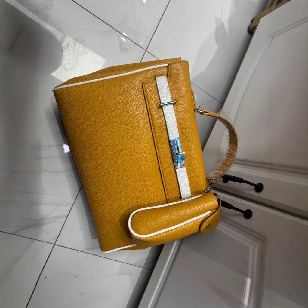 2025 Cross Border 35 см большой размер новая сумка кожаная сумка через плечо сумка с узором личи