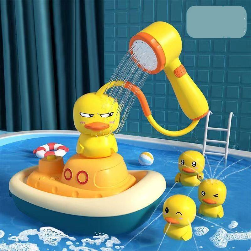 Игровой набор для купания с водяным колесом и фигуркой утенка для малышей