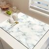 1 шт. резиновый сушильный коврик с мраморным узором для кофейни, ресторана, кухни, ковра, посуды, прочный коврик для стола из диатомовой грязи, коврик для домашних животных, кофейная посуда