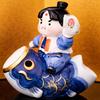 Yakushigama May Doll Boys' Day Kintsukuri Carp Banner Momotaro