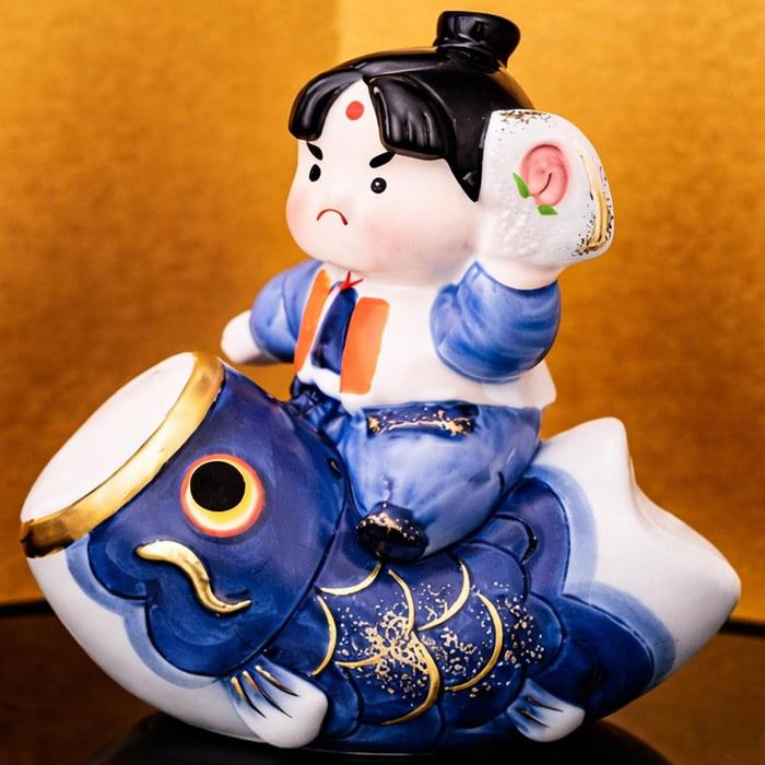Yakushigama May Doll Boys' Day Kintsukuri Carp Banner Momotaro