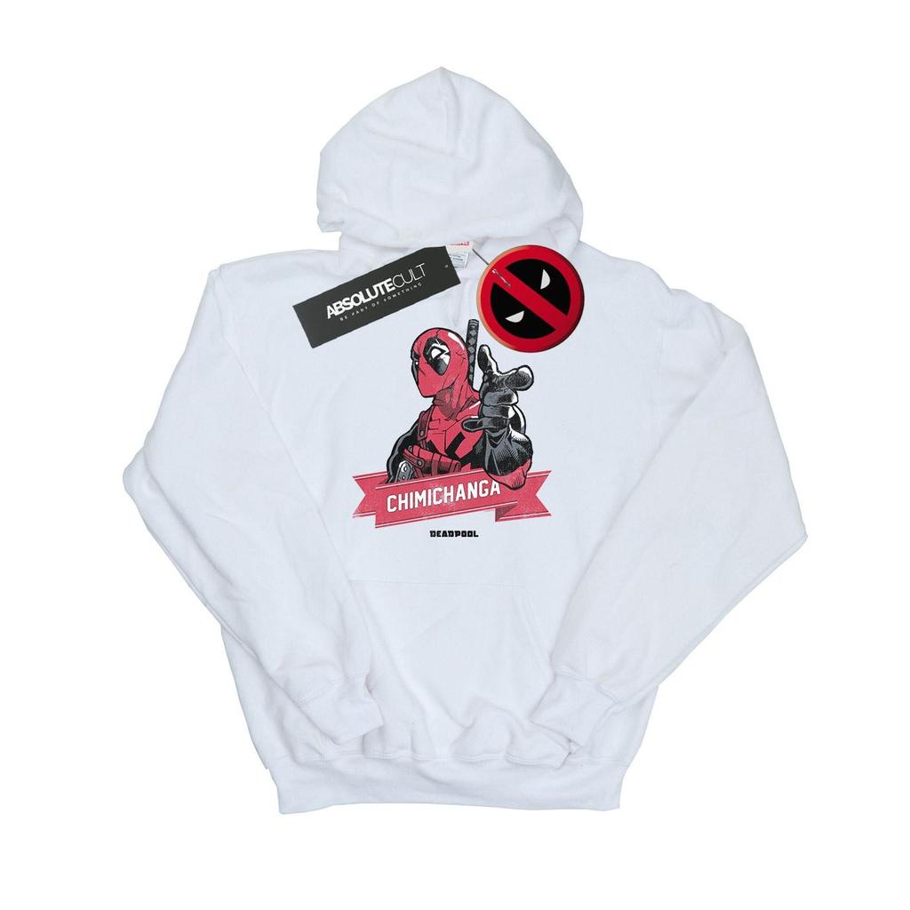 Marvel Womens/Ladies Deadpool Chimichanga Finger Hoodie