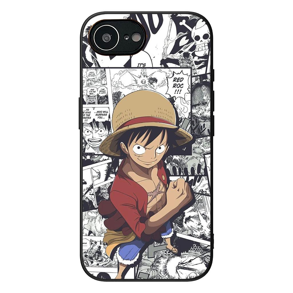 for Samsung Galaxy S25 S24 S23 Fe Ultra Plus S7 Edge A05 A06 A16 A55 A15 A35 Casing Phone Case Shanks Red Hair One Pieces Luffy