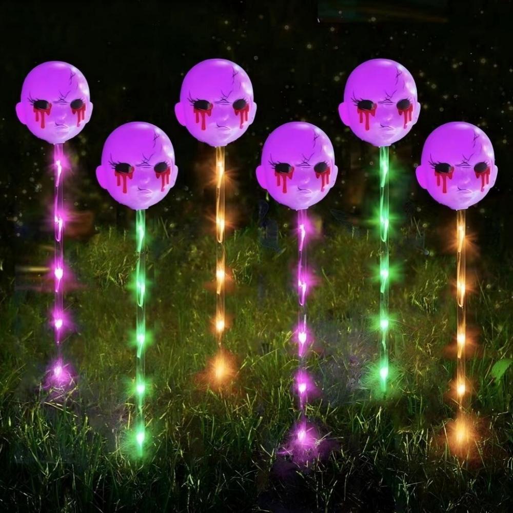 Xiaomi Halloween Pumpkin Ghost Cat Decoration 6PC/Set Solar Purple Orange Green LED Garden Lights Outdoor Waterproof Path Lawn Lighting