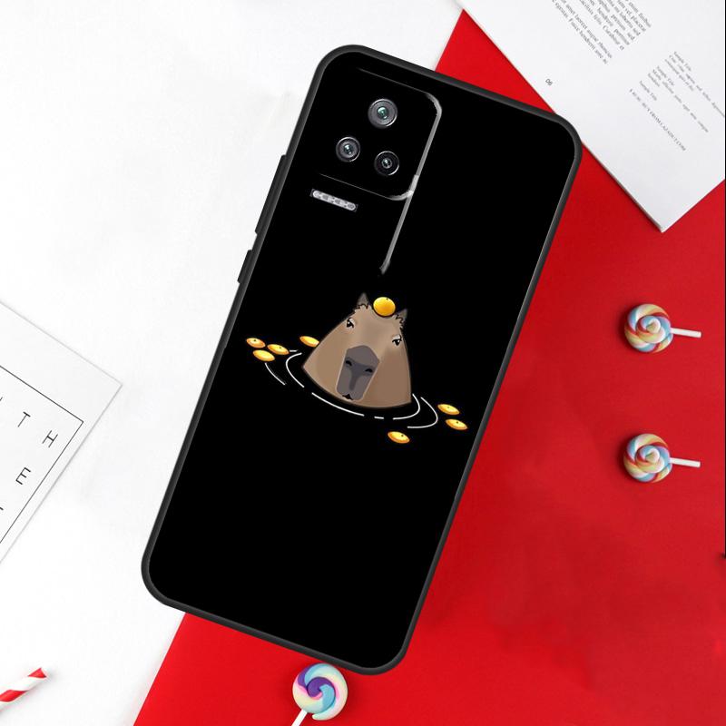 Cute Capybara Cover For Xiaomi 14T 11T 12T 13T Pro 13 14 15 Ultra POCO X7 Pro X3 X5 X6 F5 F6 M6 Pro Case