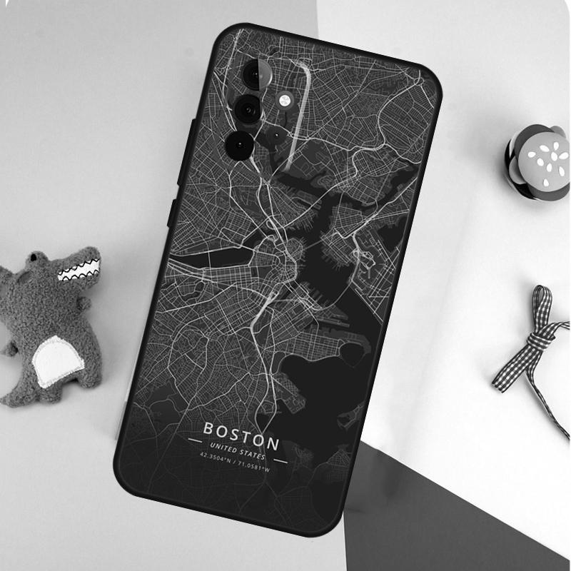 Ins Travel Country Sketch City Map For Samsung Galaxy A53 A33 A13 A54 A34 A14 A55 A35 A15 A05 A06 A16 A22 A32 A52 Phone Case