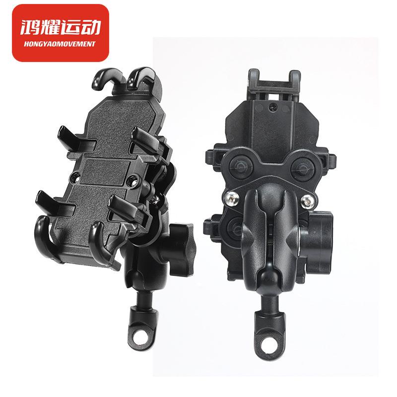 Factory direct supply Motorcycle shock absorption and shock-proof mobile phone holder Electric vehicle riding takeaway navigation bracket Octopus
