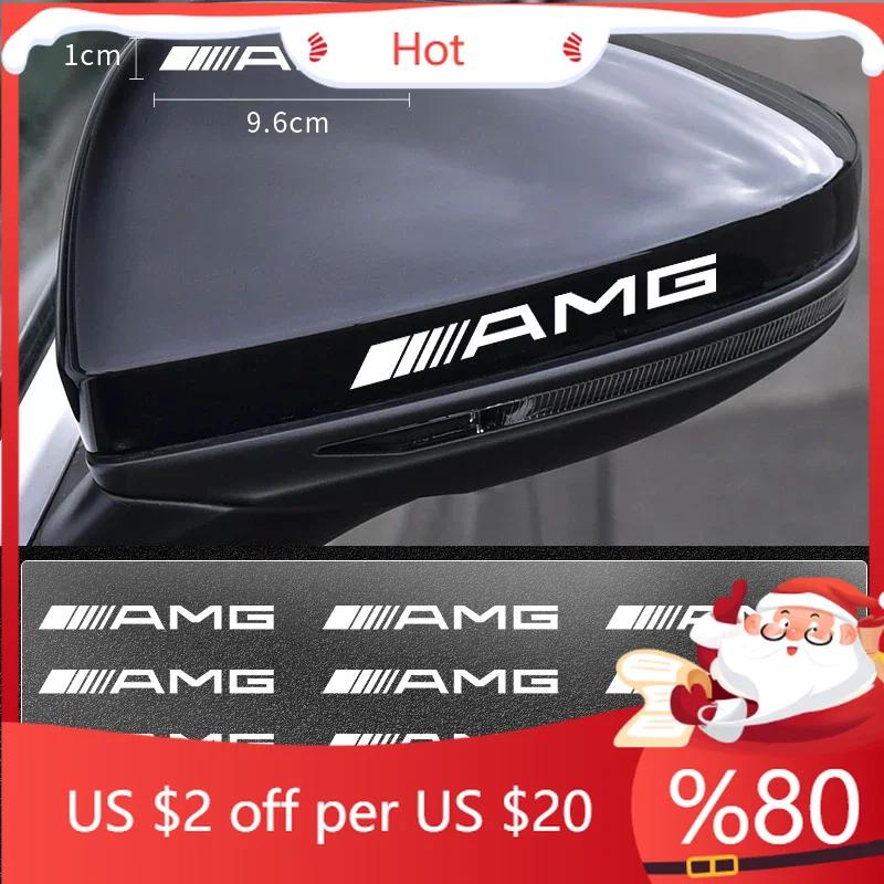 DJR5 1/2/5/10pcs Car Interior Random Stickers Car Goods Car steering wheel Decal For For Mercedes Benz AMG A B C E CLA GLS CLS Class