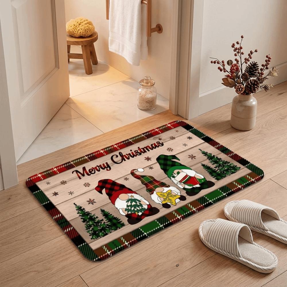 Durable Door Mat Non Slip Hallway Carpet Festive Floor Rug Hallways